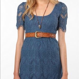 EUC Pins & Needles Blue Lace Dress